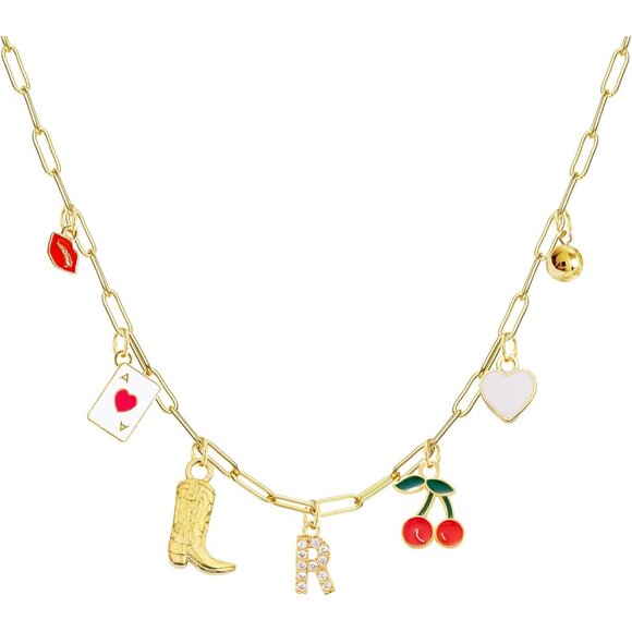 Personalized Charm Necklace for Women - Boho Initial Pendant & Western Jewelry - Picture 9 of 9